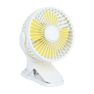 Portable Mini 3 Speed USB Rechargeable Cooling Fan Clip On Table Baby Stroller - Image 1 of 4