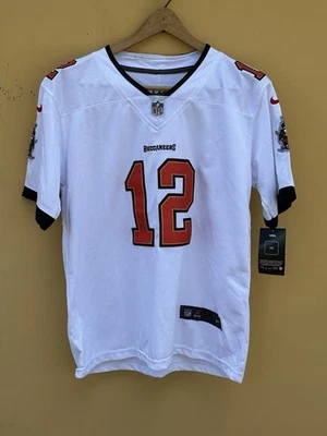 Tampa Bay Buccaneers Tom Brady #12 Youth XXL (20) NFL White Nike Jersey - Image 1 of 4