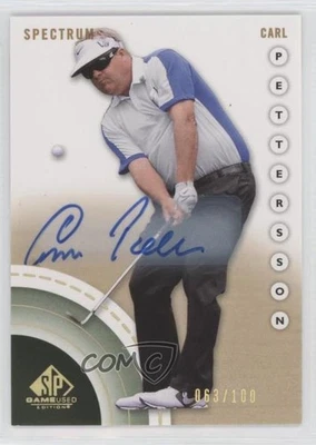 2014 SP Game Used Edition Spectrum Auto/100 Carl Pettersson #19 Rookie Auto RC Foto 1 de 2