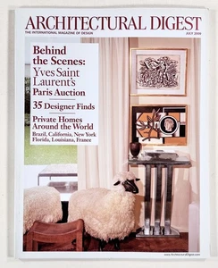 2009 Jul ARCHITECTURAL DIGEST Yves Saint Laurent DESIGNER FINDS Exotic Houses - Picture 1 of 5