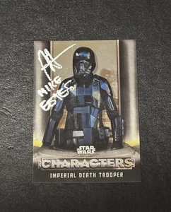 Star Wars Topps Characters Imperial Death Trooper Auto Card Estes - Picture 1 of 1