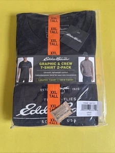 Eddie Bauer T-Shirt Uomo Grafica E Crew Confezione da 2 Grigio Taglia XXL/T - Foto 1 di 2
