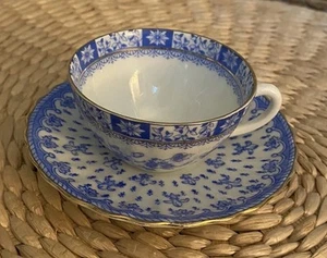 Deutschland Blau China, Oscar Schaller & Co, Bayern, German WWI era Teacup - Bild 1 von 10