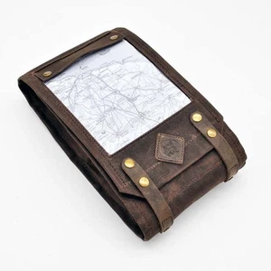 Borsa da serbatoio porta attrezzi EX MOTO cotone cerato marrone - Picture 1 of 4