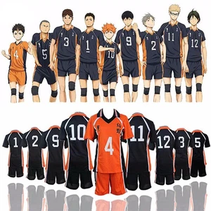 Anime Haikyuu!! Karasuno High School Uniform Jersey Shoyo Hinata Costume Cosplay - Picture 1 of 26