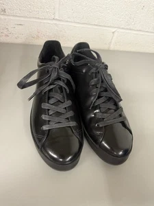 Rag & Bone Women’s  RB1 Low Leather Sneakers In Black Size: 39/US 8 - Picture 1 of 14