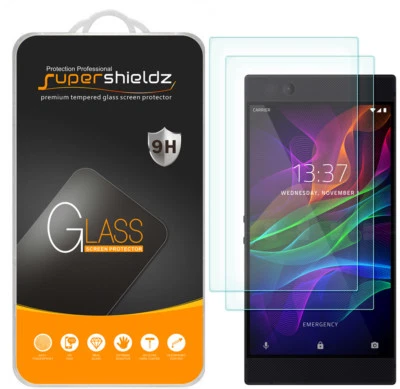 2X Supershieldz Tempered Glass Screen Protector Saver for Razer Phone 2 - Image 1 of 4
