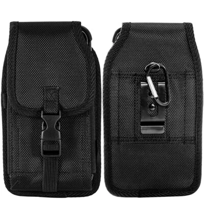 Nylon Vertical Travel Phone Carry Holster For Samsung Galaxy S25 Ultra / S25+ - Image 1 of 4