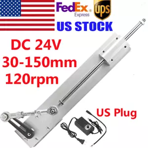 DC24V Linearantrieb 30-150 mm 120 U/min Radfahren Hubkolben verstellbarer Motor Zum Selbermachen - Bild 1 von 14