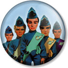 Thunderbirds Tracy Brothers 1" Pin Button Badge Island International Rescue FAB