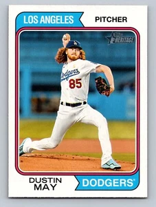 2023 Topps Heritage 445 Dustin May hohe Zahl SP - Bild 1 von 2