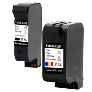 2x DRUCKER PATRONE für HP15+17 für DeskJet 825c 840c 845c - Bild 1 von 1
