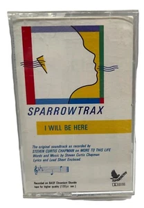 Sparrowtrax I Will Be Here Cassette Tape Single Stephen Curtis Chapman 1989 - Picture 1 of 5