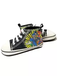 DC Neonato Ragazzi Nero Justice League Pantofole Alte Scarpe Culla Bambino 3-6M - Foto 1 di 2