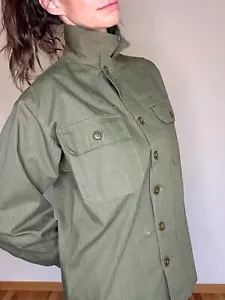 NOS WWII 40’s Vintage HBT Military Combat Field Jacket M/L Herringbone Twill WW2 - Picture 1 of 18