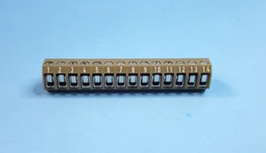 1pc- Terminal Block, 14 position, 25.135.1453, 8145/14, Wieland Electric, 5mm - Picture 1 of 3