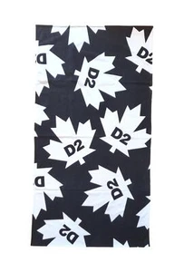 DSQUARED2 telo mare - asciugamano in cotone D7P004240.010 nero bianco - Imagen 1 de 3