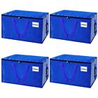 4 Pack Extra Large Moving Bags with Strong Zippers and Handles, Collapsible M...