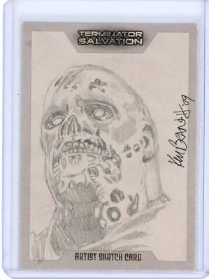 TERMINATOR SALVATION the MOVIE 2009 TOPPS ARTIST SKETCH by KEN BRANCH - Image 1 of 2
