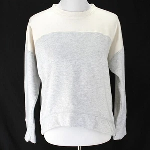 Champion Sudadera Mujer Talla S Gris Marfil Color Bloque Cuello Redondo Pullover - Imagen 1 de 8