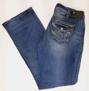 Silver Jeans Womens W31/L33 Denimotion suki mid boot - Picture 1 of 9