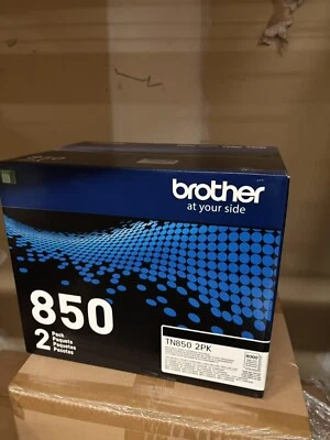BROTHER TN850 HIGH-YIELD BLACK TONER CARTRIDGE - TN-850 2 PACK - image 1 of 4