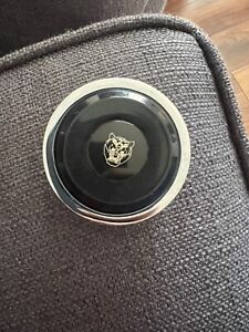 Nardi Single Contact Horn Button - Black with Jaguar Logo