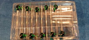 12 Global Decor Glass Cocktail Martini Olive Picks. - Picture 1 of 5