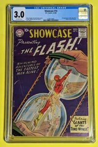 SHOWCASE #14 CGC 3.0 O/W KEY ( FLASH 4th Silver Age Appearance) DC Comics 1958 - Picture 1 of 15