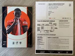 Luton Town Vs Leeds United - Championship - Match Prog & Match Ticket - 05/04/25 - Picture 1 of 1
