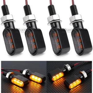 4X Mini Motorcycle Indicators LED Turn Signal Flowing Water Light Blinkers - Bild 1 von 12