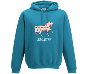 Personalised Gymnastics Star Horse Pose Kids Hoodie Dance Back to School - Picture 1 of 8