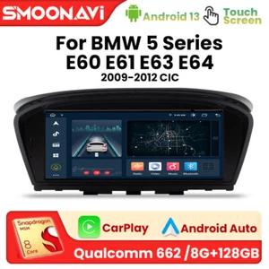 Android 14 8+128GB Autoradio DAB SWC Carplay für BMW E60 E61 E90 E91 CCC CIC - Bild 1 von 13