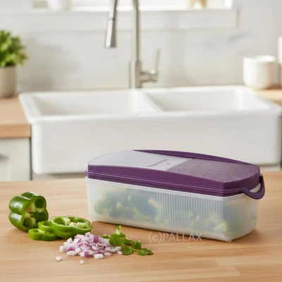 TUPPERWARE A140 EIDGENOSSE PLUS 350 ML LILA VORRATSDOSE - Bild 1 von 2