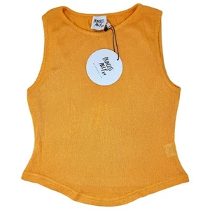 Princess Polly Corbo Tank Top Orange Size 8 Open Knit *New with Tags* - Picture 1 of 8