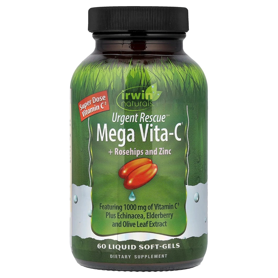 Vita C Plus Urgent Rescue Irwin Naturals 60 Softgels