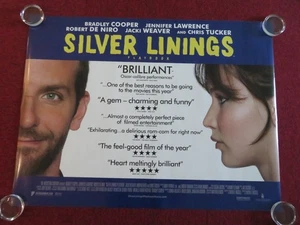 SILVER LININGS PLAYBOOK UK QUAD ROLLED POSTER BRADLEY COOPER J. LAWRENCE 2012 - Imagen 1 de 7