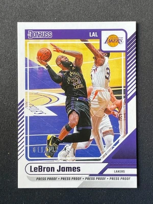 LeBron James 2024-25 Panini Donruss Press Proof 011/199 #19 - Image 1 of 2