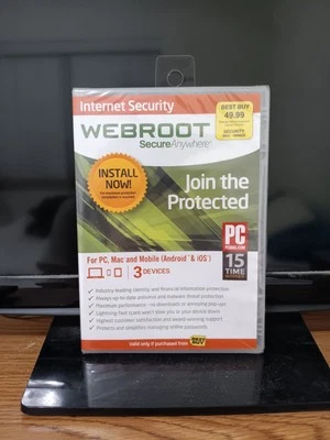 Webroot Secure Anywhere PC Software. (BRAND NEW, SEALED, AND 2014) - Image 1 of 3