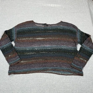 Peruvian Connection Häkel mehrfarbig gestreift Gr. L Boho Vintage - Bild 1 von 5