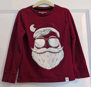 Tommy Bahama Kids Boys Size XS 4 Cool Santa Long Sleeve Christmas Shirt - Picture 1 of 4