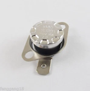 Termostato interruptor temperatura controlada 70°C N.C. KSD301 cierre normal 10A 1 pieza - Imagen 1 de 3