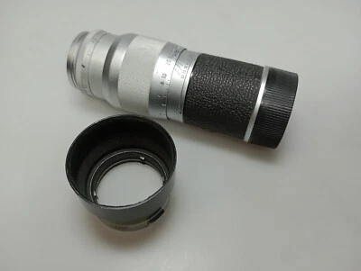 Leitz Hektor 13.5cm 135mm F4.5 Silver Leica M + Lens Hood - Bild 1 von 4