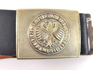 Bundeswehr Koppel mit Schloss, getragenes Stück, Schliesse silberfarben, Gesamtl - Picture 1 of 7