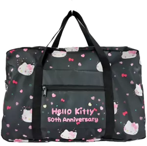 Hello Kitty Foldable Duffle Bag Large Capacity Women's Gym Carry-On Travel Tote - Picture 1 of 6