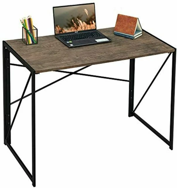 Coavas CAS001 Writing Computer Desk - Brown/Black