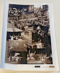Photo argentique Victoire de F. MITTERAND 10 mai 1981 - 26,5 x 35 cm - Bel Etat - Imagen 1 de 1