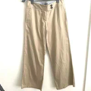 J.crew favorite fit Ivory wide Leg pants 4 - Picture 1 of 6