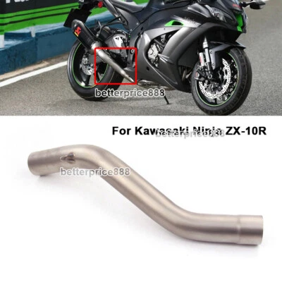 Средняя выхлопная труба насадка для мотоцикла Kawasaki Ninja ZX10R 2008-2020 - Изображение 1 из 4