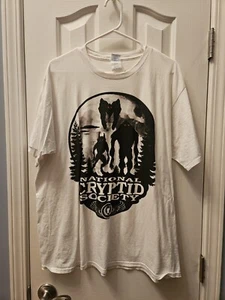 Vintage Occult Cryptid Werewolf Mothman UFO T-Shirt Size XL - Bild 1 von 3